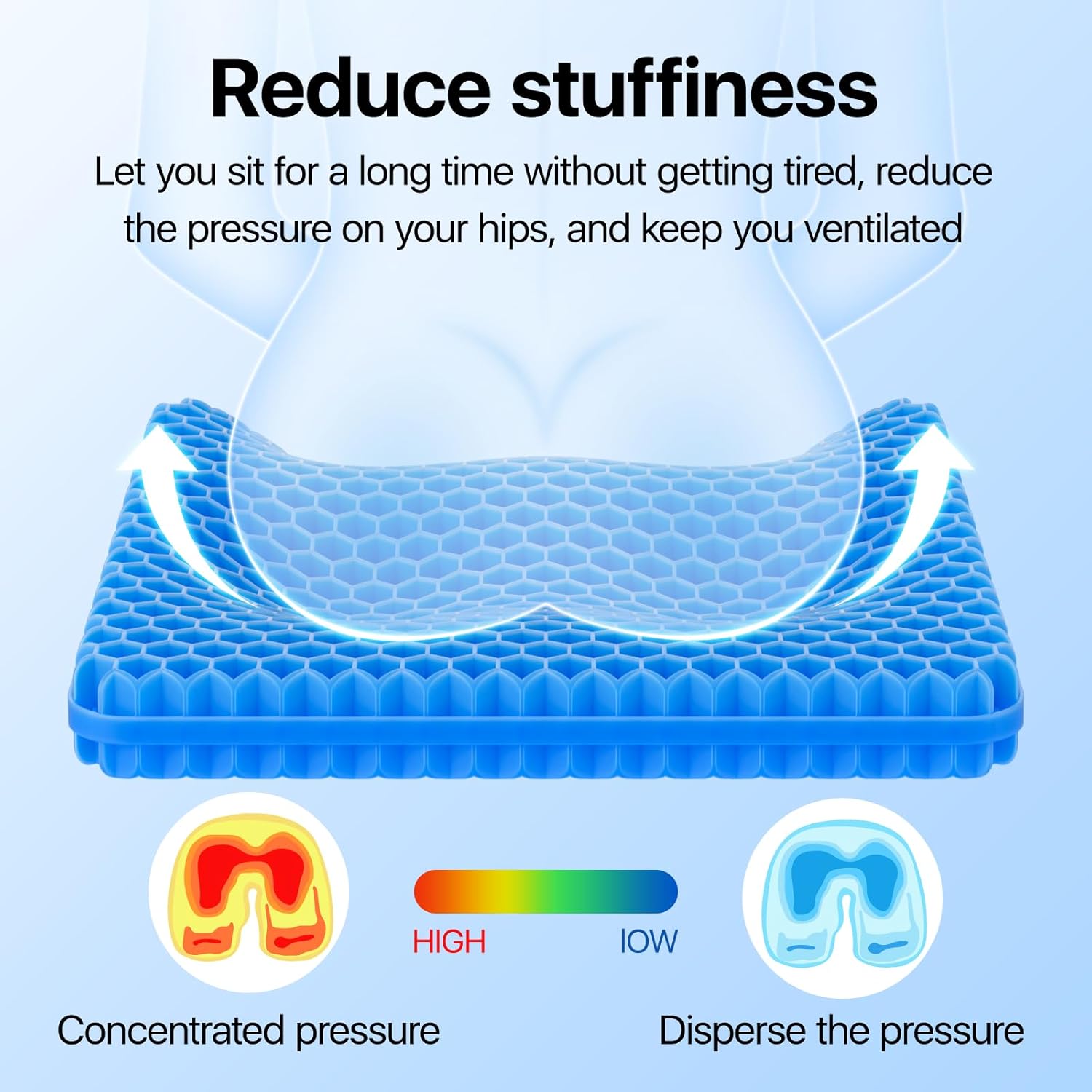 Silicone Ice Pad Insulated Car Seat Cushion