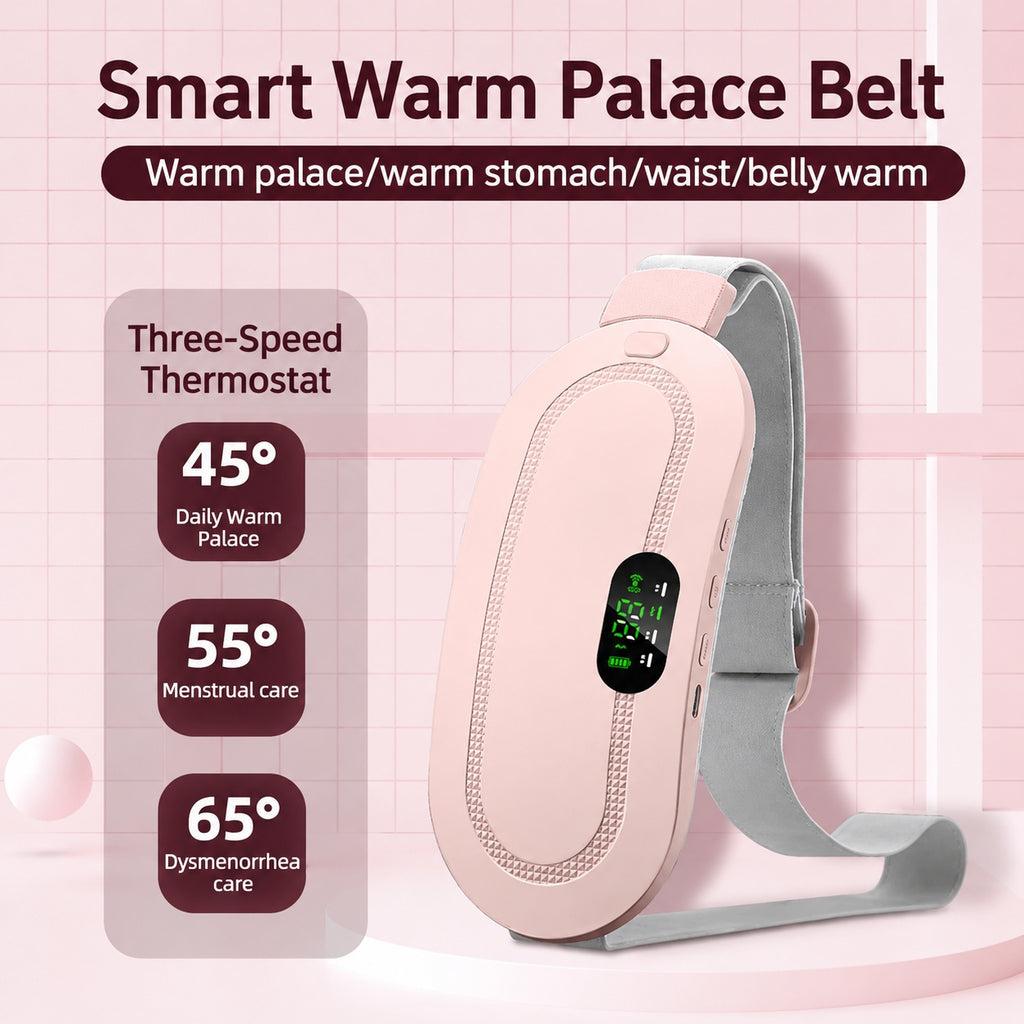 Portable Heating Pad for Period Cramps – Wireless Massage Belt
