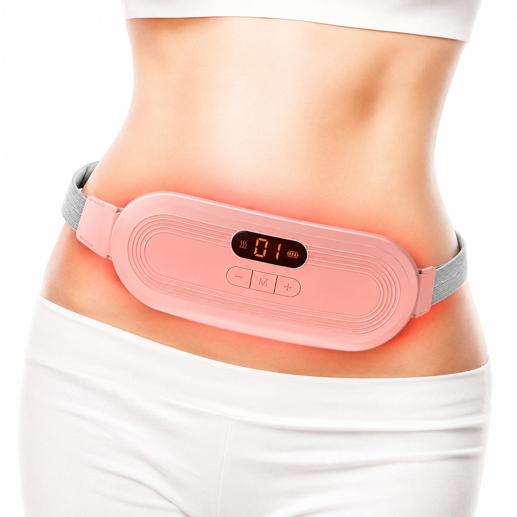 Portable Heating Pad for Period Cramps – Wireless Massage Belt