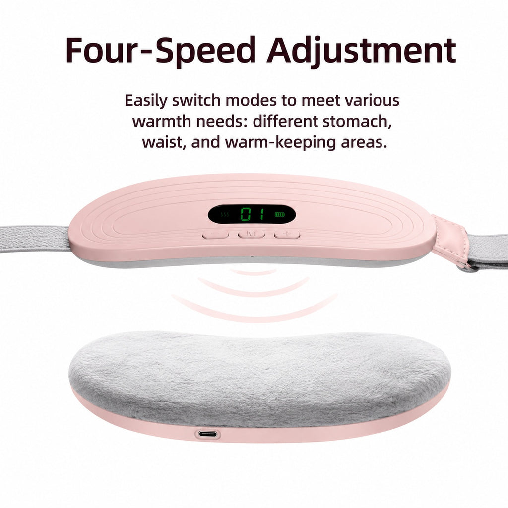 Portable Heating Pad for Period Cramps – Wireless Massage Belt